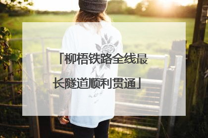 柳梧铁路全线最长隧道顺利贯通