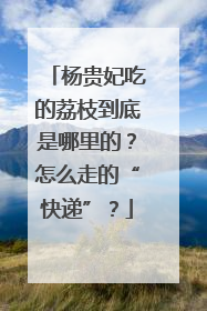 杨贵妃吃的荔枝到底是哪里的？怎么走的“快递”？