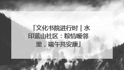 文化书院进行时｜水印蓝山社区：粽情暖邻里，端午共安康