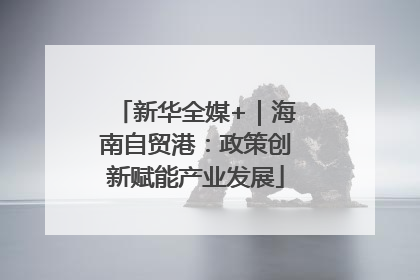 新华全媒+｜海南自贸港：政策创新赋能产业发展