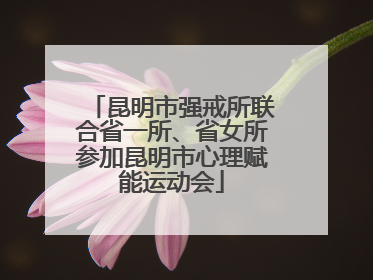 昆明市强戒所联合省一所、省女所参加昆明市心理赋能运动会