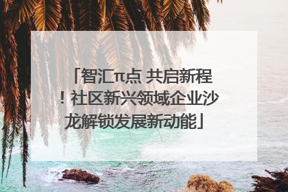 智汇π点 共启新程！社区新兴领域企业沙龙解锁发展新动能