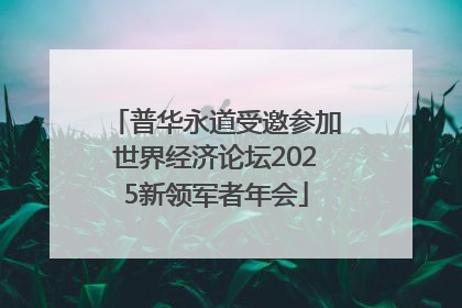 普华永道受邀参加世界经济论坛2025新领军者年会
