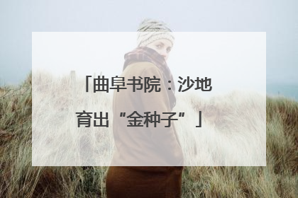 曲阜书院：沙地育出“金种子”