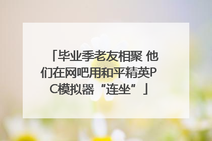 毕业季老友相聚 他们在网吧用和平精英PC模拟器“连坐”
