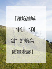 潍坊潍城：审计“利剑”护航高质量发展