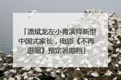 潘斌龙左小青演绎新型中国式家长，电影《不再退缩》预定暑期档