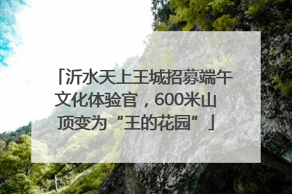 沂水天上王城招募端午文化体验官，600米山顶变为“王的花园”