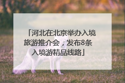 河北在北京举办入境旅游推介会，发布8条入境游精品线路