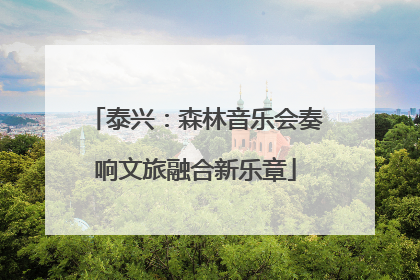 泰兴：森林音乐会奏响文旅融合新乐章