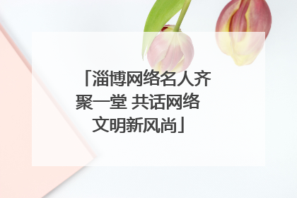 淄博网络名人齐聚一堂 共话网络文明新风尚