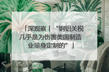 深观察丨“钢铝关税几乎是为伤害美国制造业量身定制的”