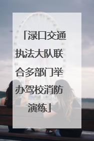 渌口交通执法大队联合多部门举办驾校消防演练