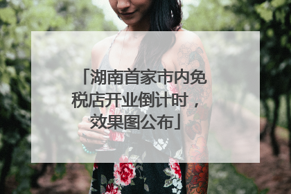 湖南首家市内免税店开业倒计时，效果图公布