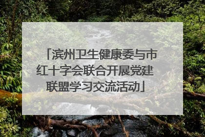滨州卫生健康委与市红十字会联合开展党建联盟学习交流活动