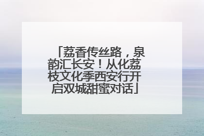 荔香传丝路，泉韵汇长安！从化荔枝文化季西安行开启双城甜蜜对话