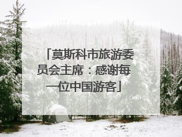 莫斯科市旅游委员会主席：感谢每一位中国游客