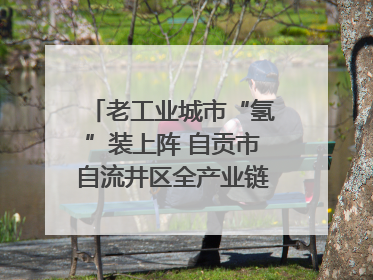 老工业城市“氢”装上阵 自贡市自流井区全产业链冲刺氢能装备制造新高地｜美好生活有“盐”味