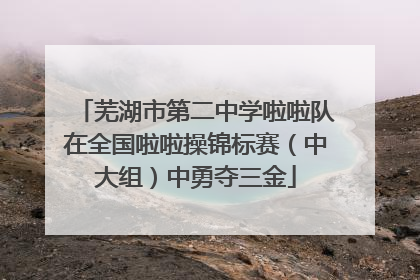 芜湖市第二中学啦啦队在全国啦啦操锦标赛（中大组）中勇夺三金