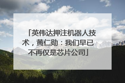 英伟达押注机器人技术，黄仁勋：我们早已不再仅是芯片公司