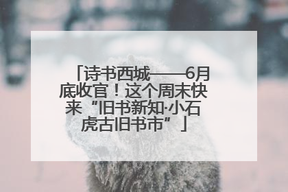诗书西城——6月底收官！这个周末快来“旧书新知·小石虎古旧书市”