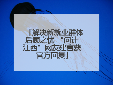 解决新就业群体后顾之忧 “问计江西”网友建言获官方回复
