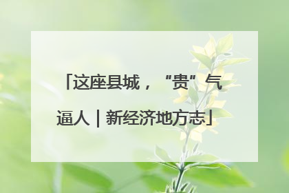 这座县城，“贵”气逼人｜新经济地方志
