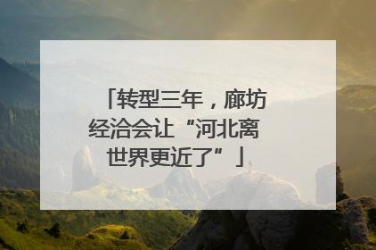 转型三年，廊坊经洽会让“河北离世界更近了”