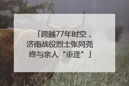 跨越77年时空，济南战役烈士张同尧终与亲人“重逢”