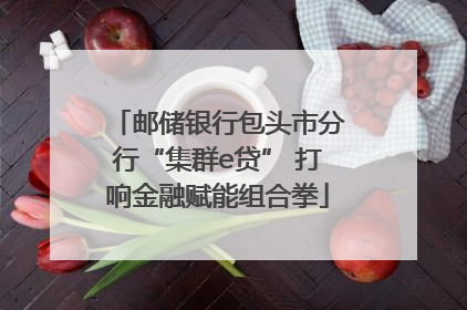 邮储银行包头市分行“集群e贷” 打响金融赋能组合拳