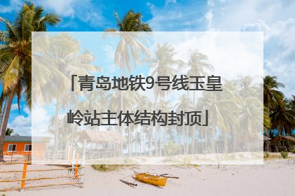青岛地铁9号线玉皇岭站主体结构封顶