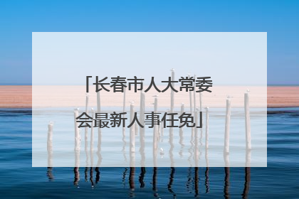 长春市人大常委会最新人事任免