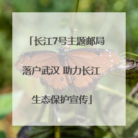 长江7号主题邮局落户武汉 助力长江生态保护宣传