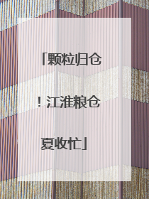 颗粒归仓！江淮粮仓夏收忙