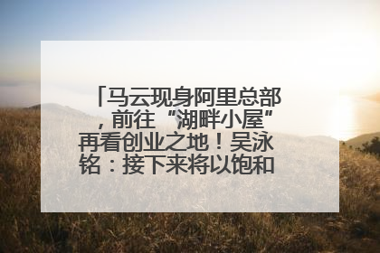 马云现身阿里总部，前往“湖畔小屋”再看创业之地！吴泳铭：接下来将以饱和式投入的打法，聚焦于几大核心战役