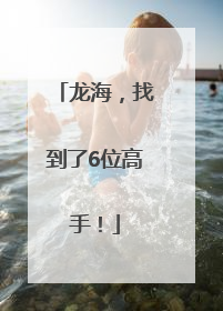 龙海，找到了6位高手！