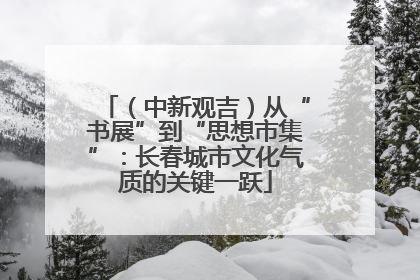 （中新观吉）从“书展”到“思想市集”：长春城市文化气质的关键一跃