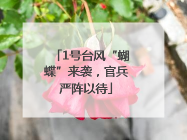 1号台风“蝴蝶”来袭，官兵严阵以待