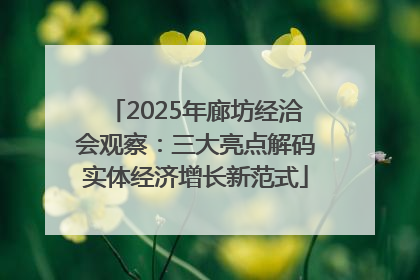 2025年廊坊经洽会观察：三大亮点解码实体经济增长新范式