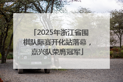2025年浙江省围棋队际赛开化站落幕，嘉兴队荣膺冠军