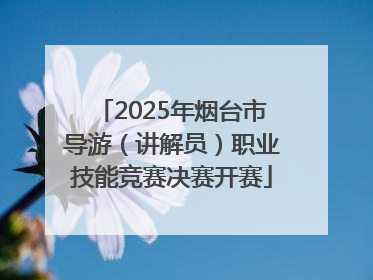 2025年烟台市导游（讲解员）职业技能竞赛决赛开赛