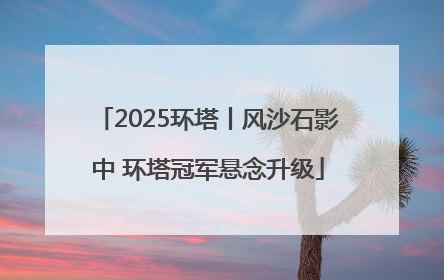 2025环塔丨风沙石影中 环塔冠军悬念升级
