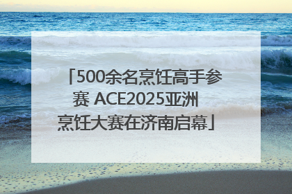 500余名烹饪高手参赛 ACE2025亚洲烹饪大赛在济南启幕