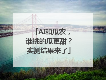 AI和瓜农，谁挑的瓜更甜？实测结果来了